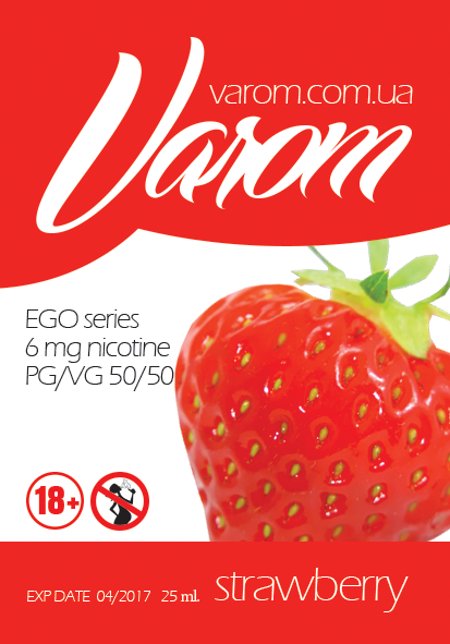 Этикетки для жидкости электронных сигарет Varom