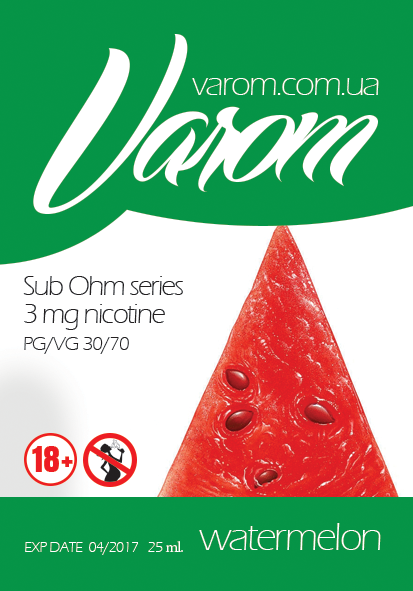 Этикетки для жидкости электронных сигарет Varom