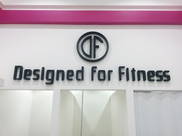 Объемные буквы для Desiner for Fitness