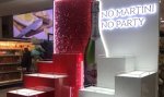 Торговый стенд для мартини с пайетками